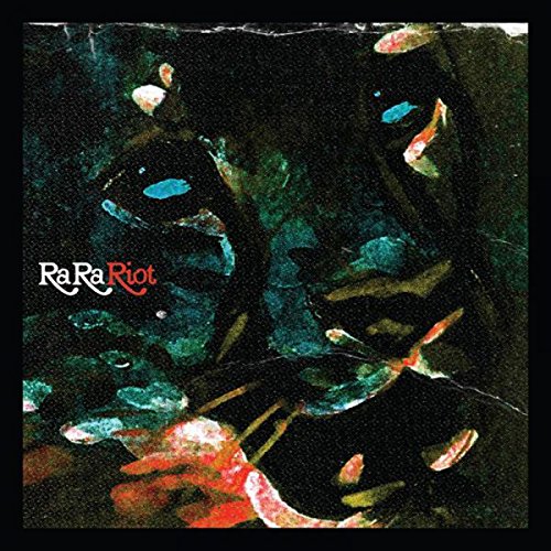 Ra Ra Riot album cover with abstract fish and dark, textured background.