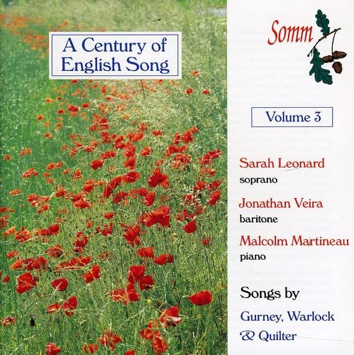 CD cover for "A Century of English Song, Volume 3" with floral image.