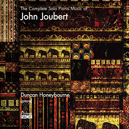 "Album cover with ornate, red and gold patterned background and white text."