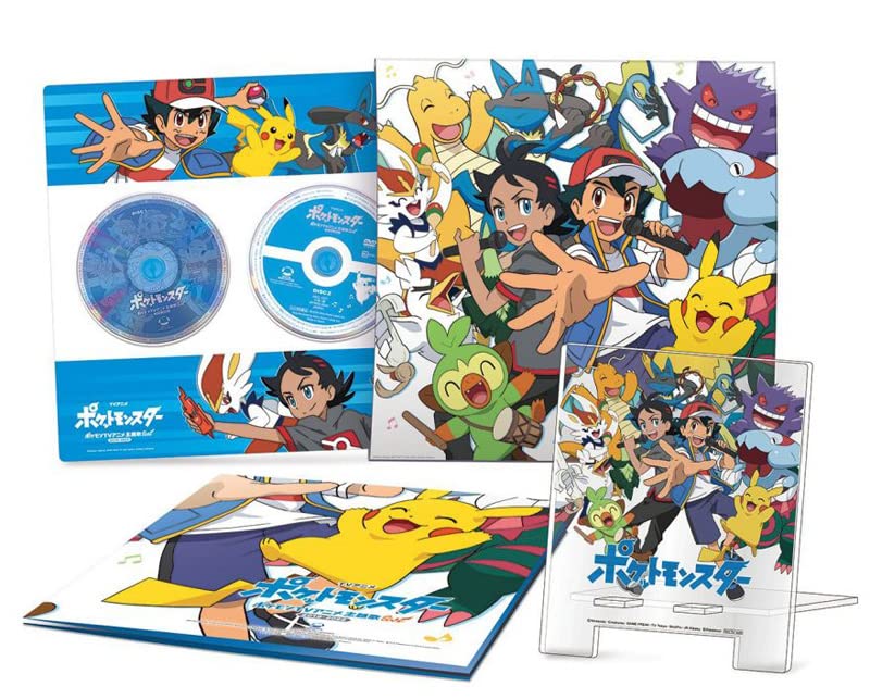 Pokemon anime soundtrack CD and DVD limited edition with character art.