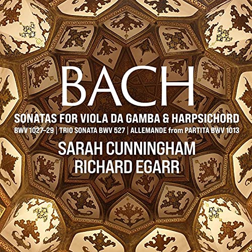 CD cover for Bach sonatas performed by Cunningham and Egarr.