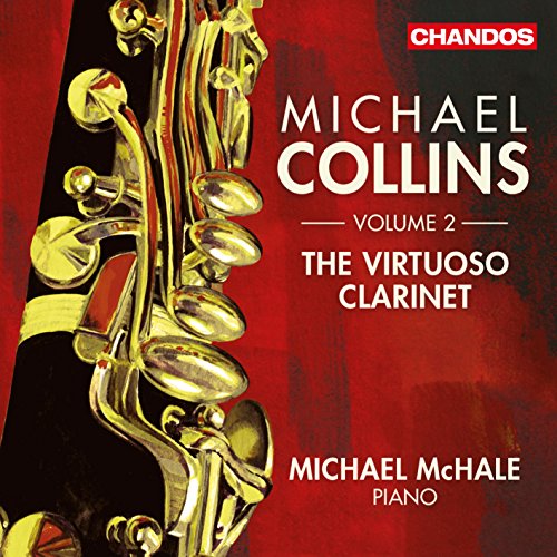 CD cover featuring a golden clarinet and text: “Michael Collins, Volume 2”.