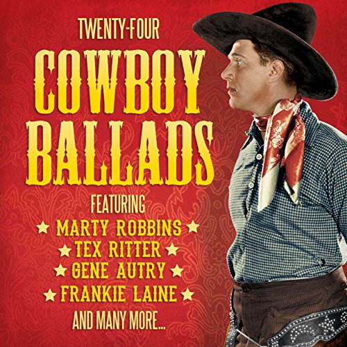 "CD cover featuring a cowboy on a red background with yellow text."