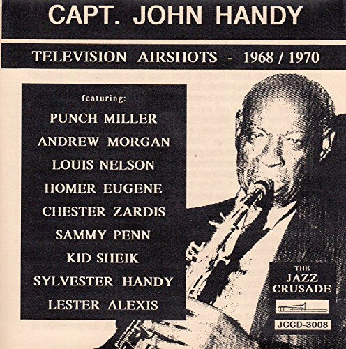Album cover with black-and-white image of man playing saxophone and list of featured artists.