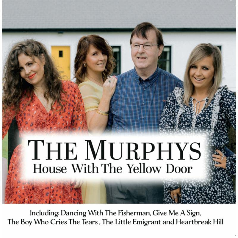 CD cover for The Murphys’ “House With The Yellow Door” featuring four people.