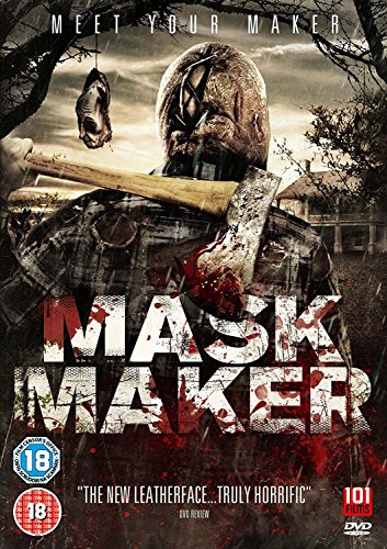 DVD cover for horror film "Mask Maker" featuring a masked figure with a weapon.