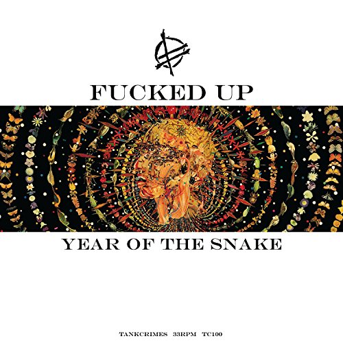 Fucked Up "Year Of The Snake" CD cover with snake and floral design.