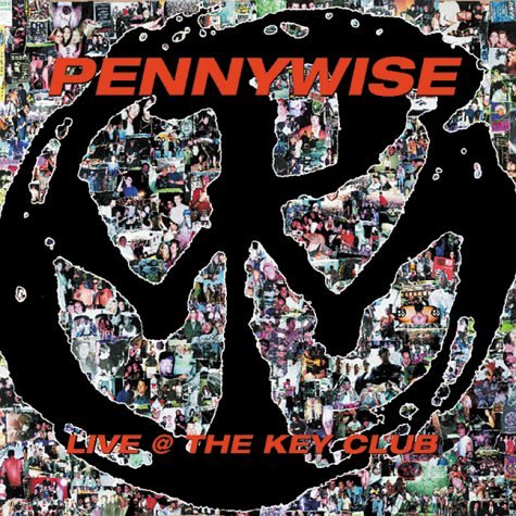 Pennywise album cover: a black smiley face filled with photos.
