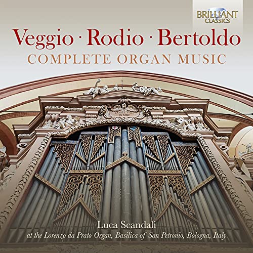 CD cover featuring a grand, ornate pipe organ in an Italian basilica.