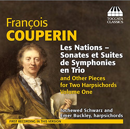 CD cover featuring a portrait of Francois Couperin with text describing the recording.