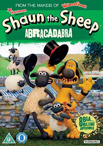 DVD cover featuring Shaun the Sheep and friends in a playful scene.