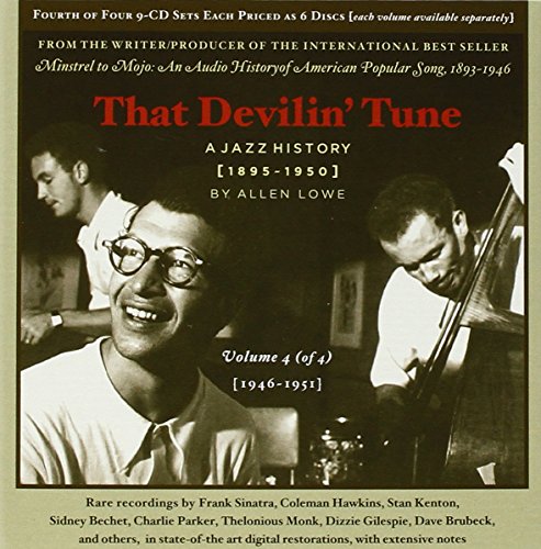 "Jazz CD cover with musicians, titled 'That Devilin' Tune' in red text."