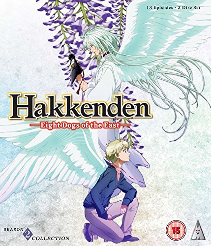 Blu-ray cover for "Hakkenden: Eight Dogs of the East" Season 2, anime art.