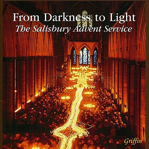 CD cover: Salisbury Cathedral interior with long exposure light trails.