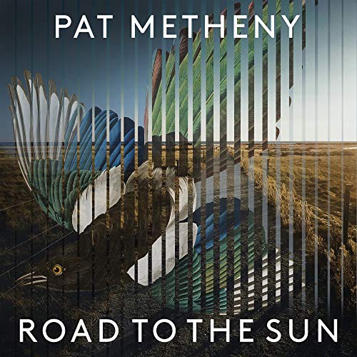 Album cover for Pat Metheny’s “Road to the Sun” featuring a bird and landscape.