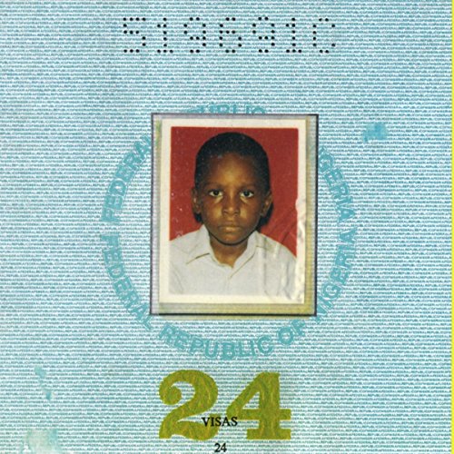 A young boy's photo on a light blue album cover with "24 VISAS" text.