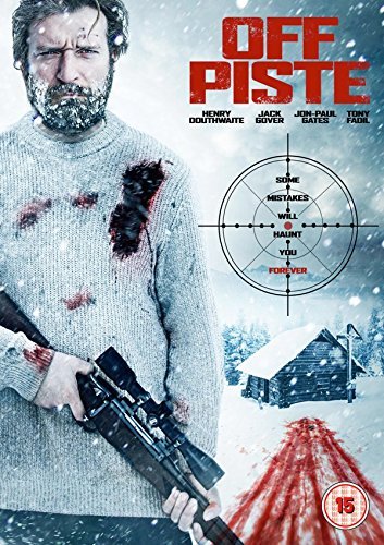 DVD cover for "Off Piste" featuring a bearded man with bloodstains and a rifle.