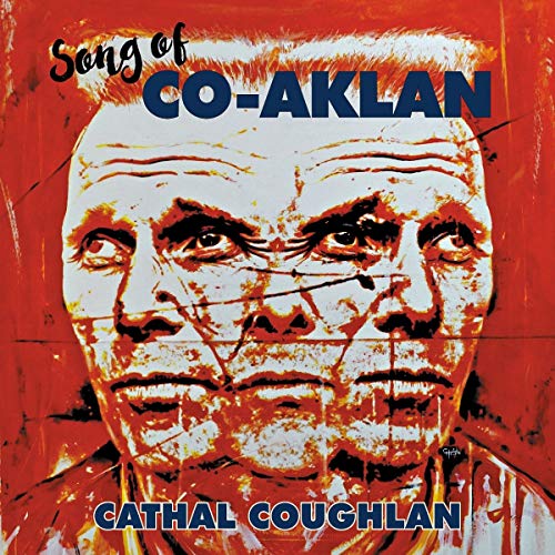 Red vinyl record cover featuring a stylized portrait of Cathal Coughlan.