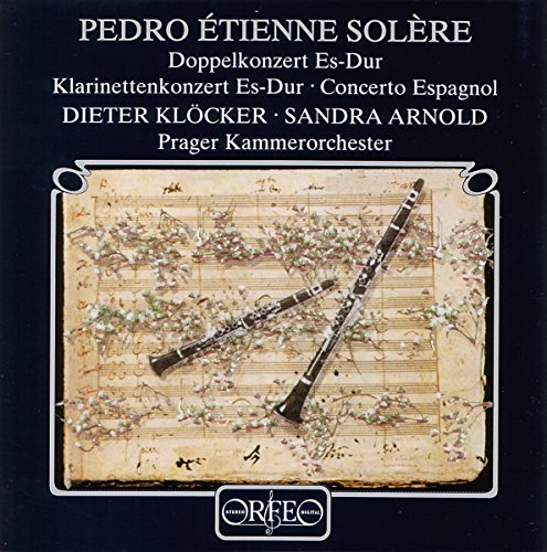 CD cover with two clarinets resting on antique sheet music.