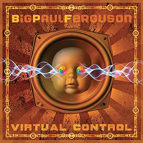 Red vinyl record and cover art featuring a face within a speaker.