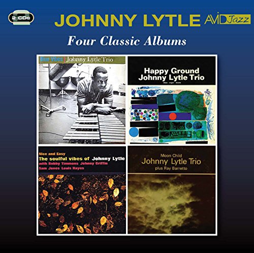 "CD cover with four album images and 'Johnny Lytle' in yellow text on blue background."