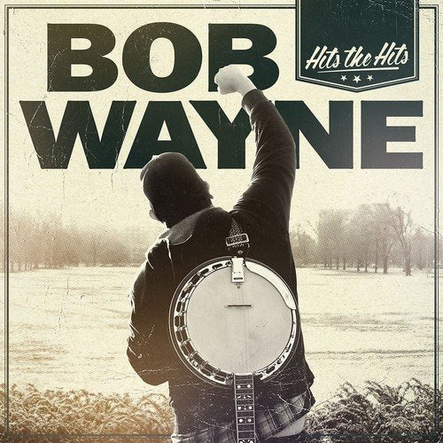 "CD cover featuring a man with a banjo, facing away, outdoors."