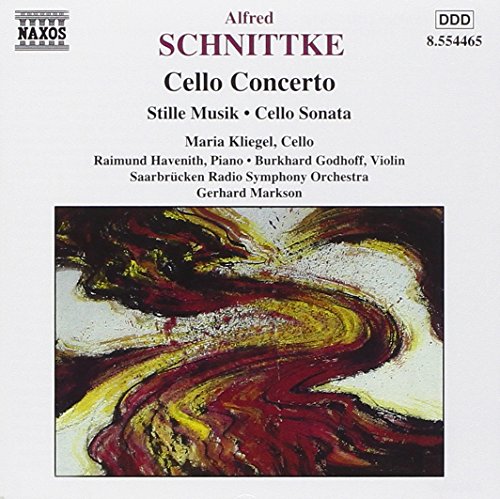 A CD cover featuring an abstract painting in red, yellow, and black hues.