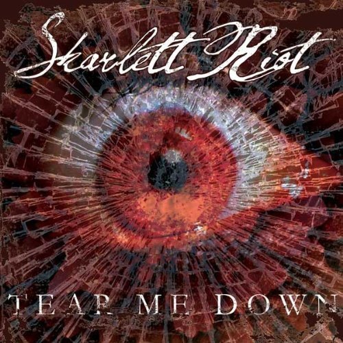Album cover for Skarlett Riot’s “Tear Me Down” featuring a cracked eye.