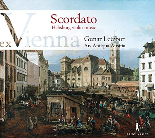 "CD cover with a vintage painting of a European city street scene."