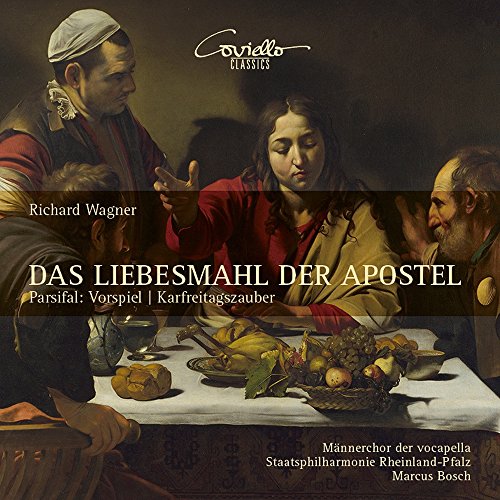 CD cover depicting a painting of the Last Supper with text overlays.