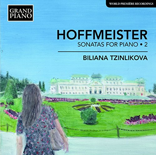 CD cover featuring a woman gazing at a large estate.