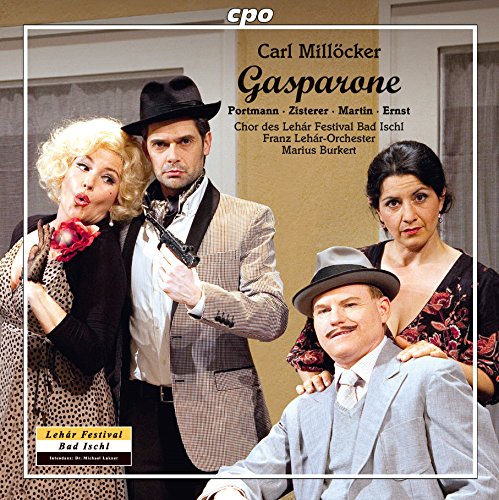 "CD cover featuring four actors in costume, with text overlay."