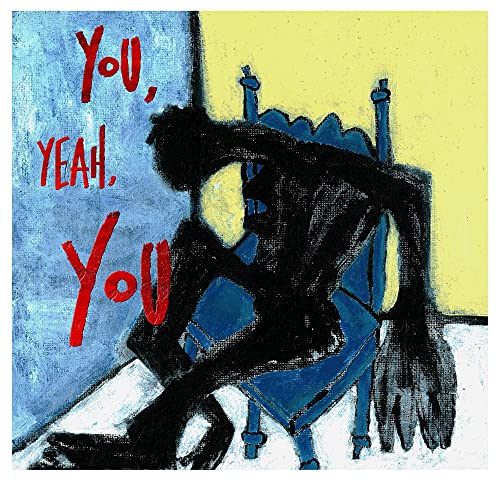 CD cover: Abstract painting of a figure seated in a blue chair.