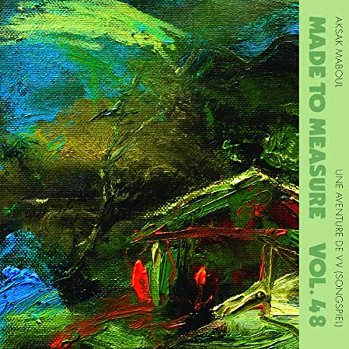 CD cover: abstract green and red painting with white text.