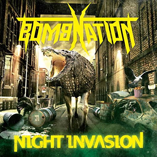CD cover: alligator in a destroyed city street, yellow text.