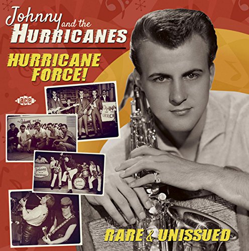 CD cover for Johnny & The Hurricanes, featuring a young man with a saxophone.