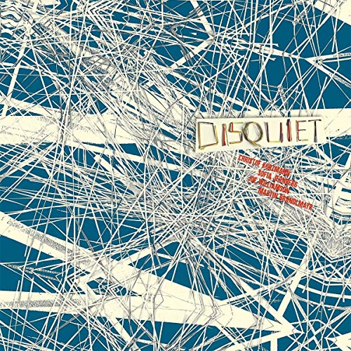 CD cover with abstract tangled lines and the title “Disquiet” in white.