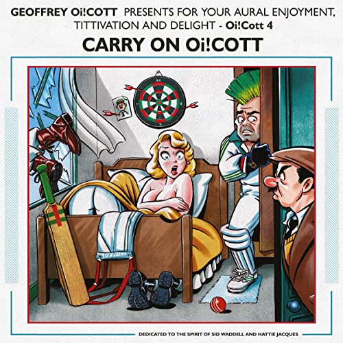 Cartoon CD cover: chaotic bedroom scene with characters and objects.
