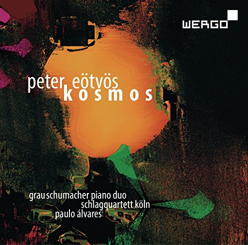 The image shows a CD cover with abstract design, text, and a bright orange circle.