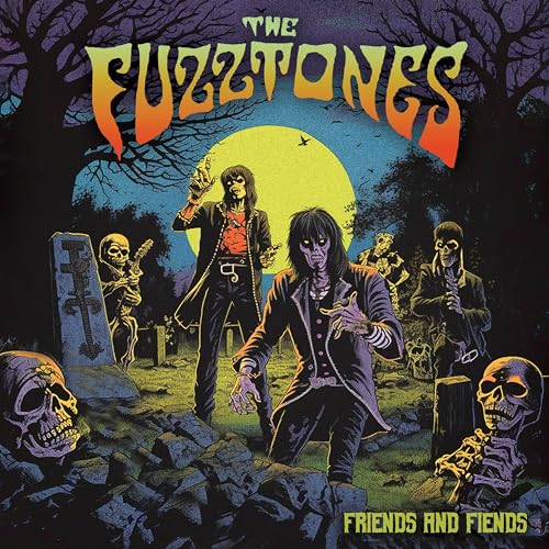 CD cover for The Fuzztones’ “Friends & Fiends” with zombie-like figures.
