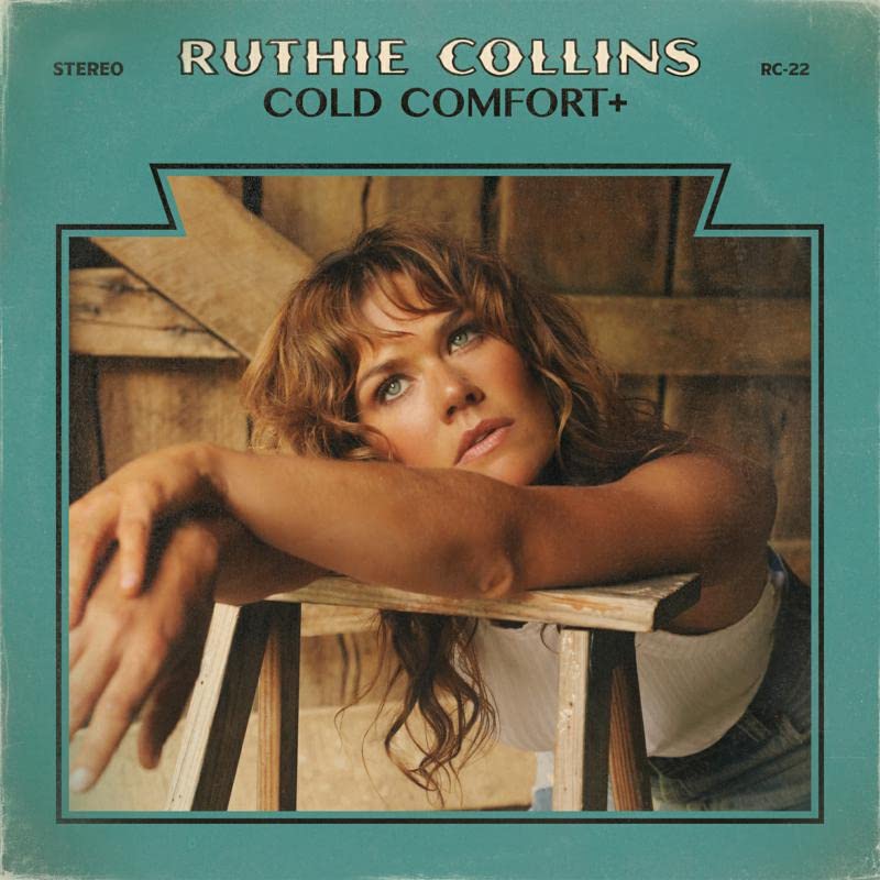 Album cover for Ruthie Collins’ “Cold Comfort+” featuring a portrait of a woman.