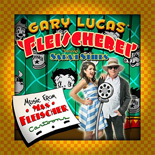 A CD cover featuring a man and woman, with cartoon characters and text.