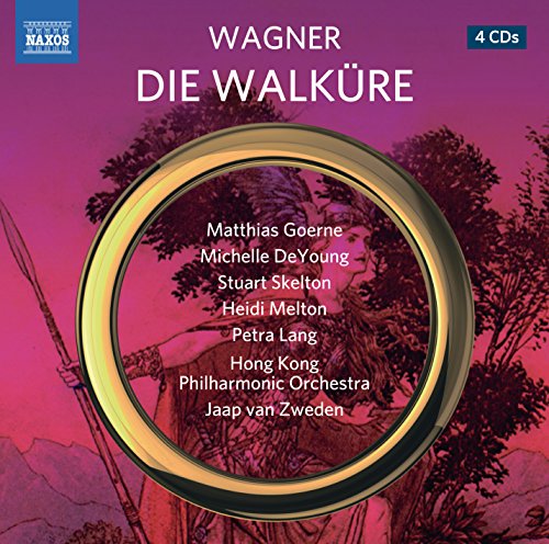 "CD cover with gold ring, artist names, and pink background with tree illustration."