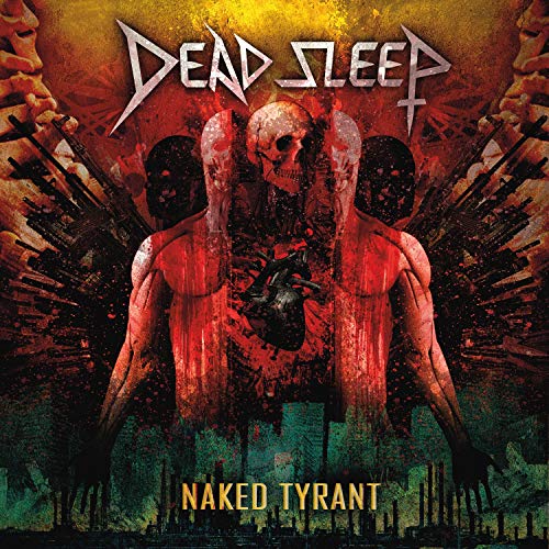 CD cover: grotesque red figure with skull, holding a human heart.