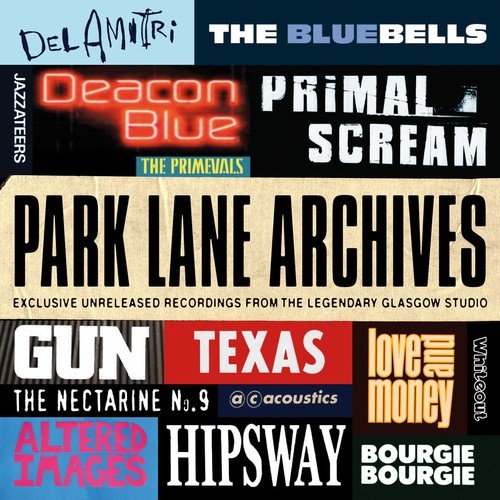 "CD cover with various band names and 'Park Lane Archives' in large text."