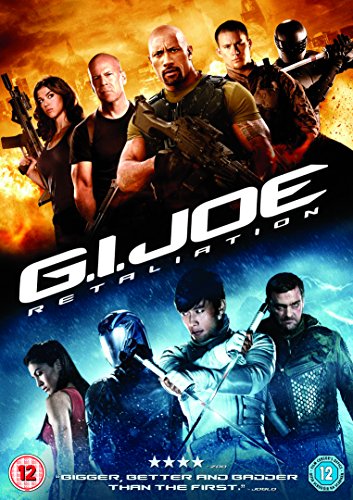 G.I. Joe Retaliation DVD cover featuring action poses of the film’s cast.