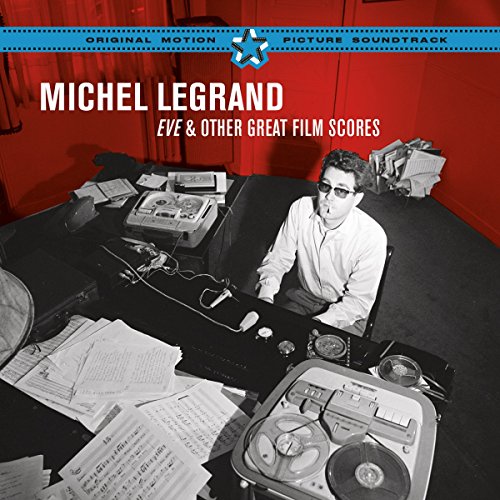 CD cover for Michel Legrand film scores, with composer at work.