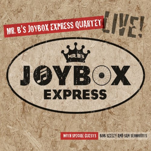 CD cover for "Mr. B's Joybox Express Quartet - Live" with logo and text.