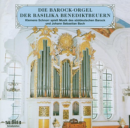 "CD cover featuring a baroque organ in a white church with gold decorations."