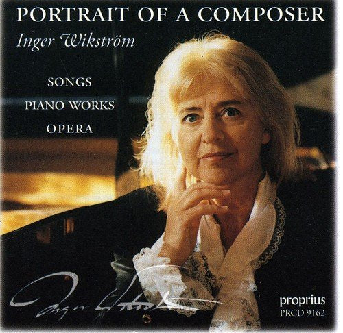 CD cover with a blonde woman, titled "Portrait of a Composer".